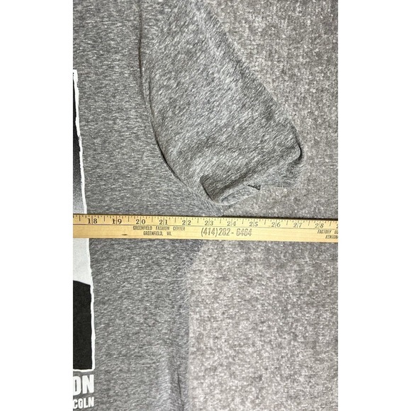 Hybrid Keep Calm Party On Abe Lincoln Short Sleeve T-Shirt Mens Size Large Gray - Picture 5 of 6